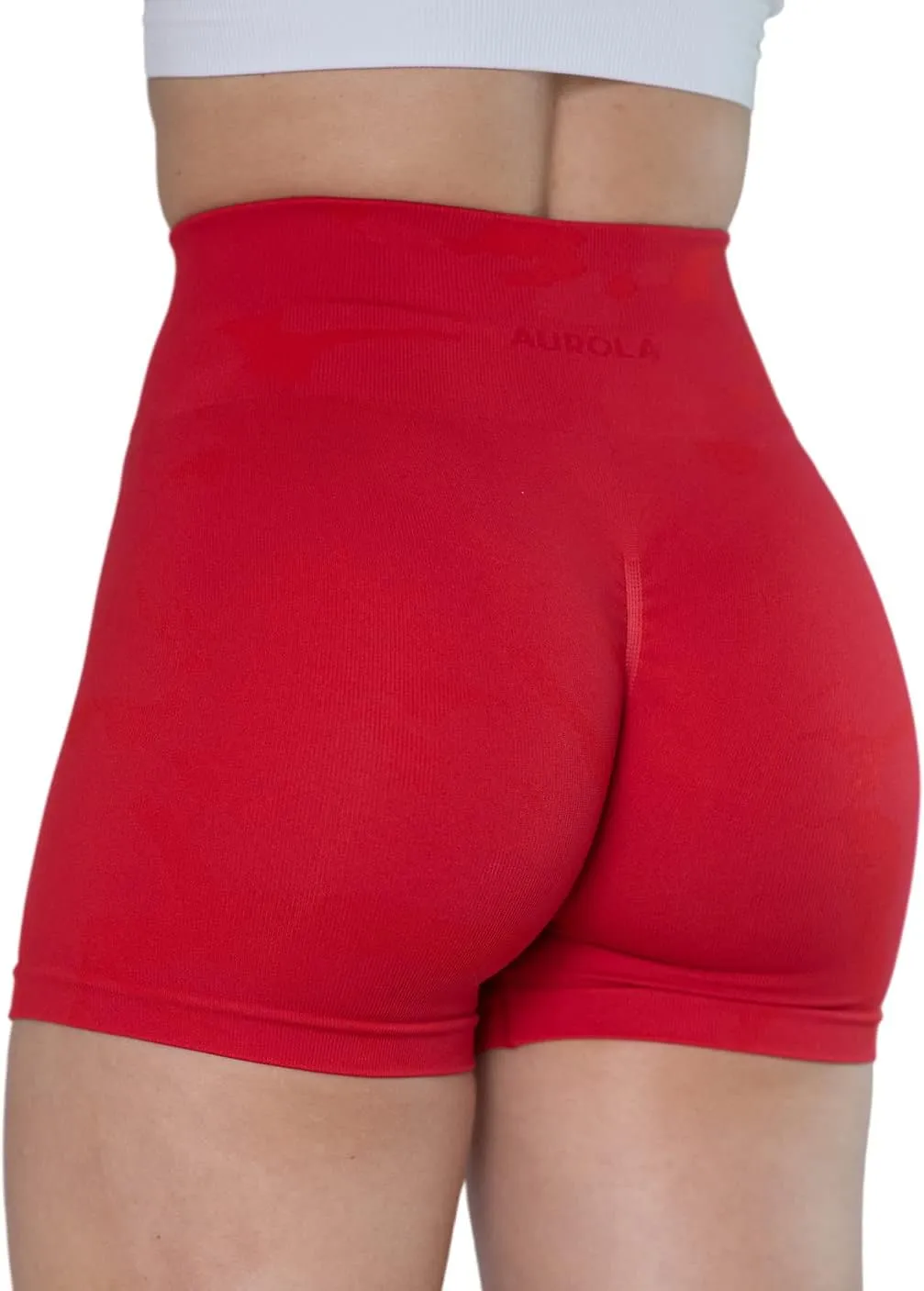 AUROLA CAMO Workout Shorts for Women Seamless Subtle Logo Scrunch Shorts