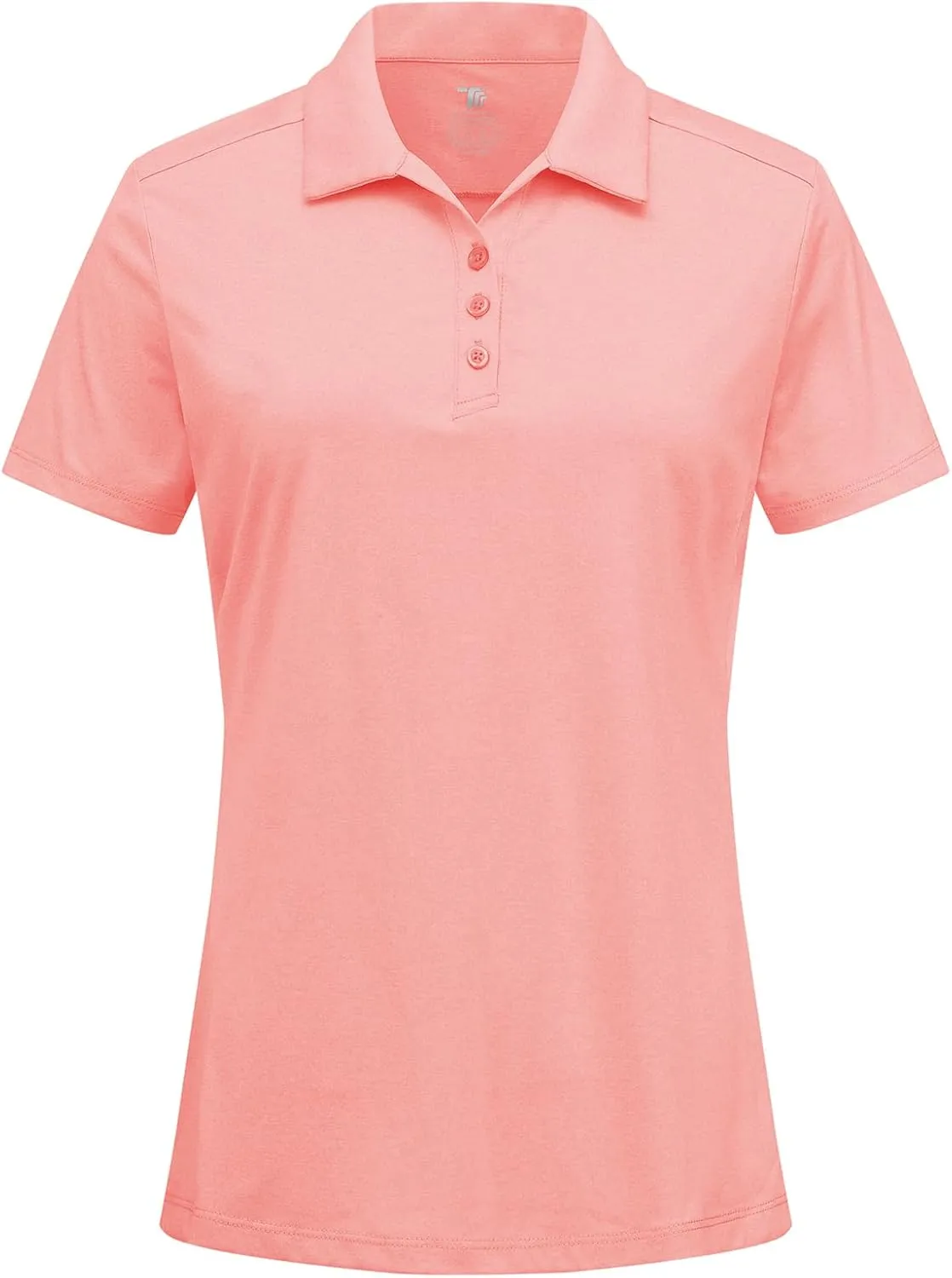 BGOWATU Women's Polo Shirts Golf Tennis Shirts Short Sleeve 3 Buttons Collared Casual Top UV Sun Protection Dry Fit