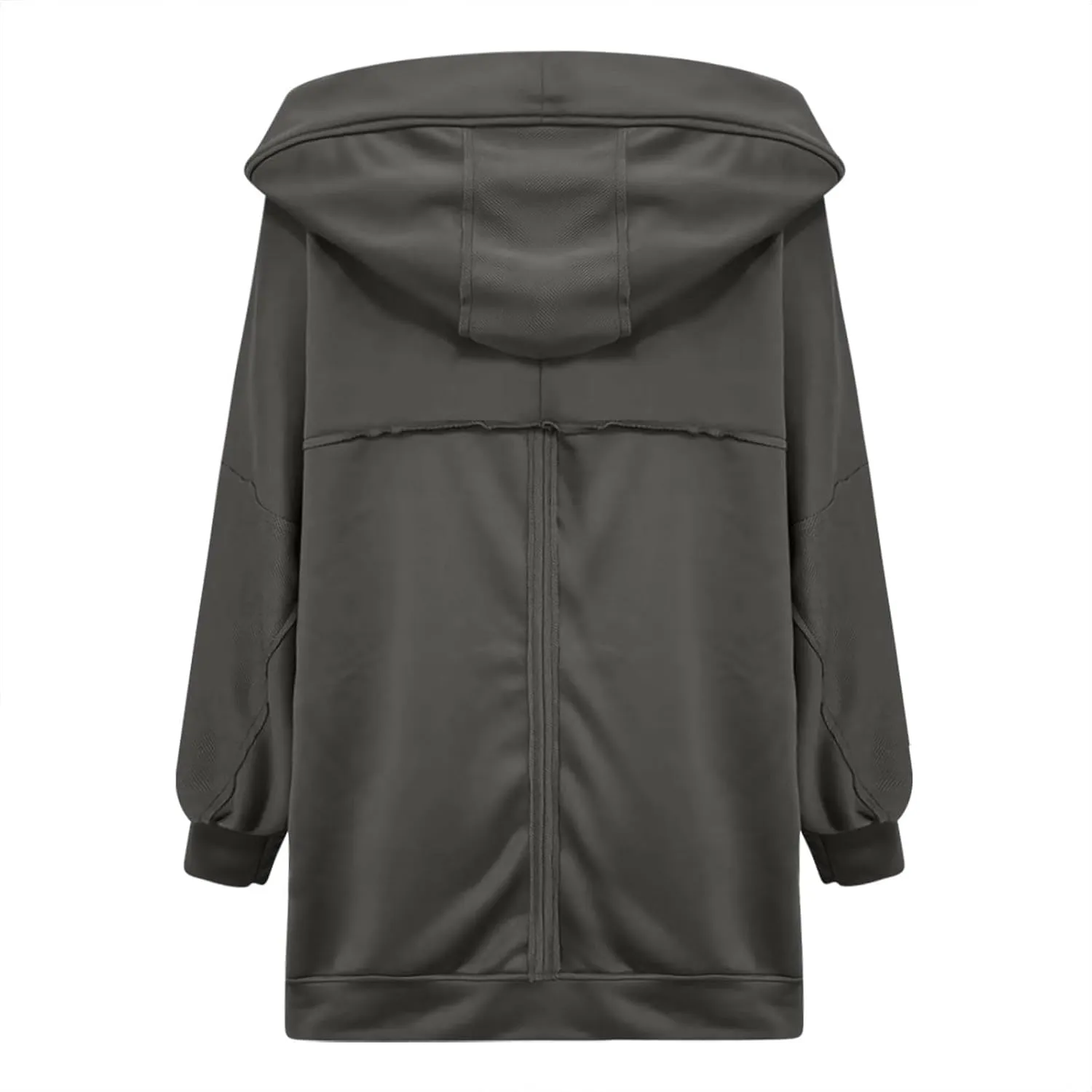 Cardigan Sweatshirts for Women Oversized Long Sleeve Open Front Hooded Jackets Cozy Sweater Coat Fall Spring Fashion