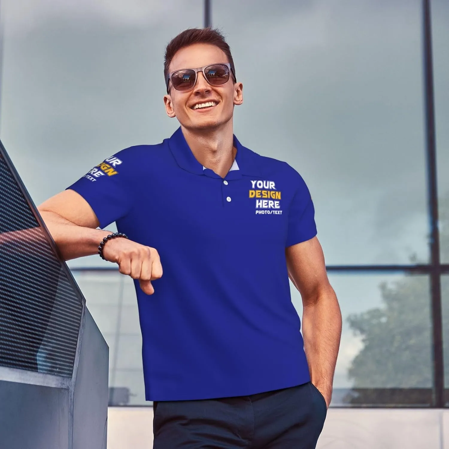 Custom Polo shirts Add Your Text Picture Name Logo Casual Custom Polo shirt Fashion Custom Polo shirts