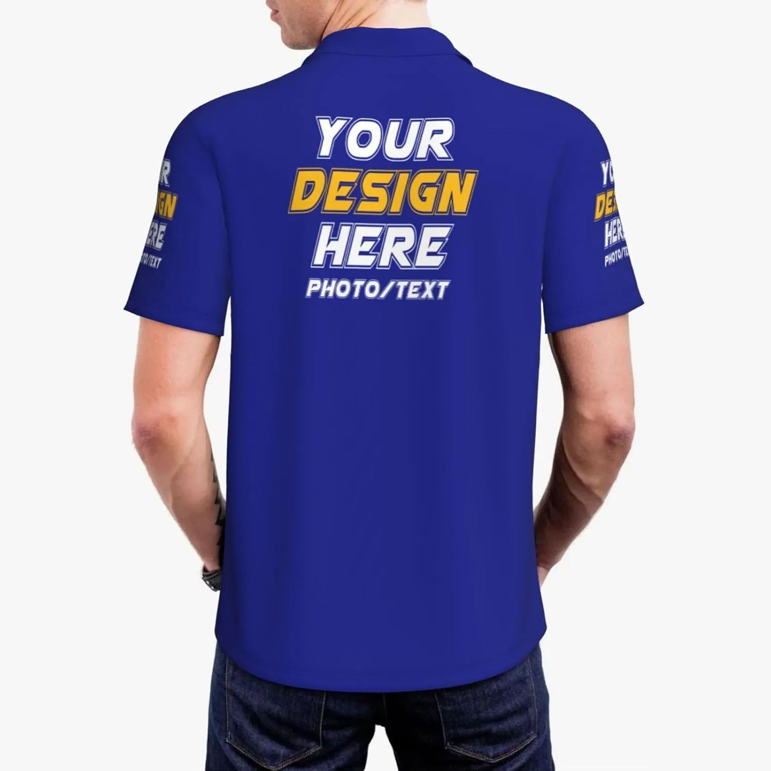 Custom Polo shirts Add Your Text Picture Name Logo Casual Custom Polo shirt Fashion Custom Polo shirts