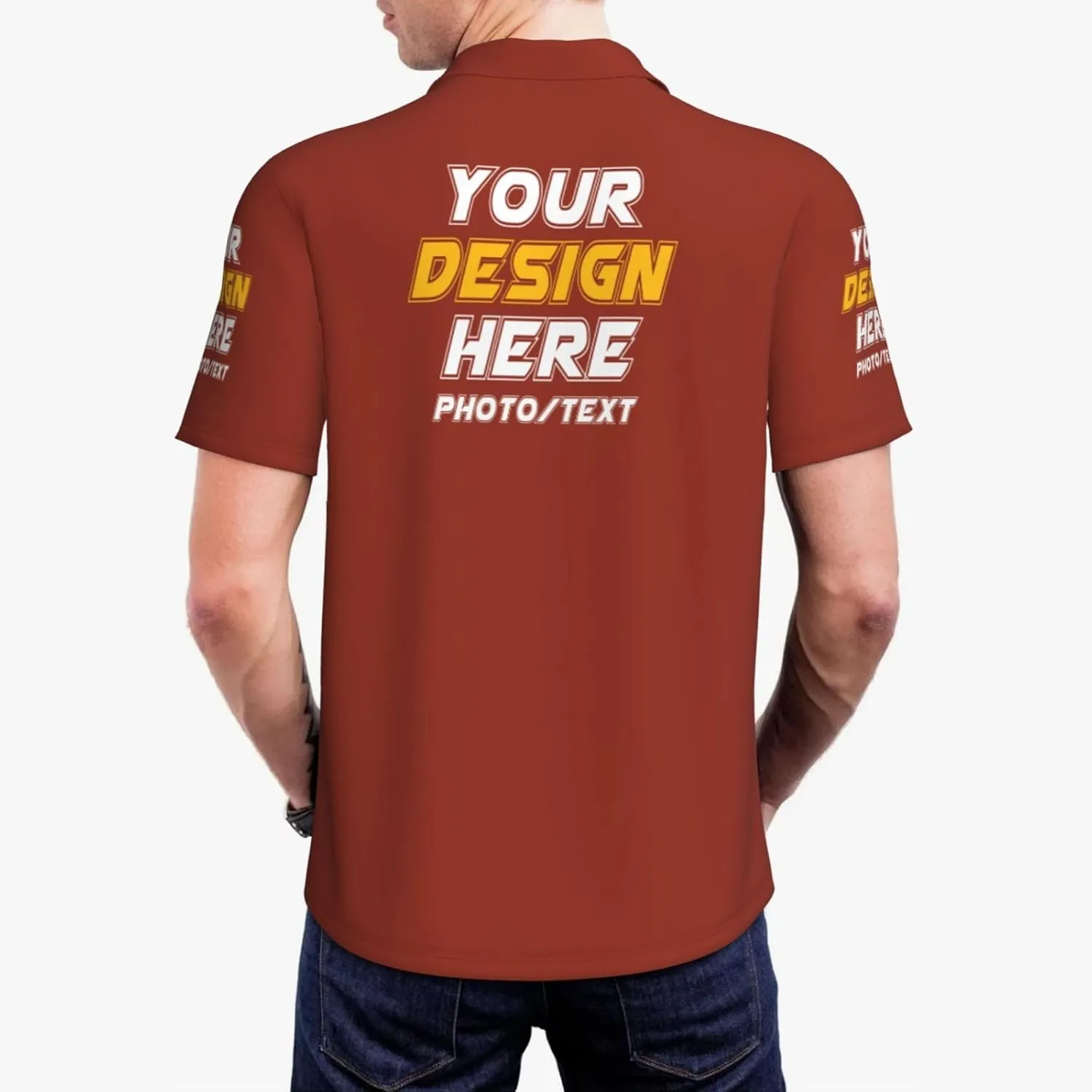 Custom Polo shirts Add Your Text Picture Name Logo Casual Custom Polo shirt Fashion Custom Polo shirts
