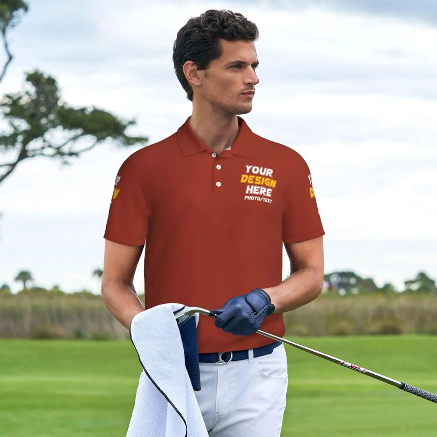 Custom Polo shirts Add Your Text Picture Name Logo Casual Custom Polo shirt Fashion Custom Polo shirts