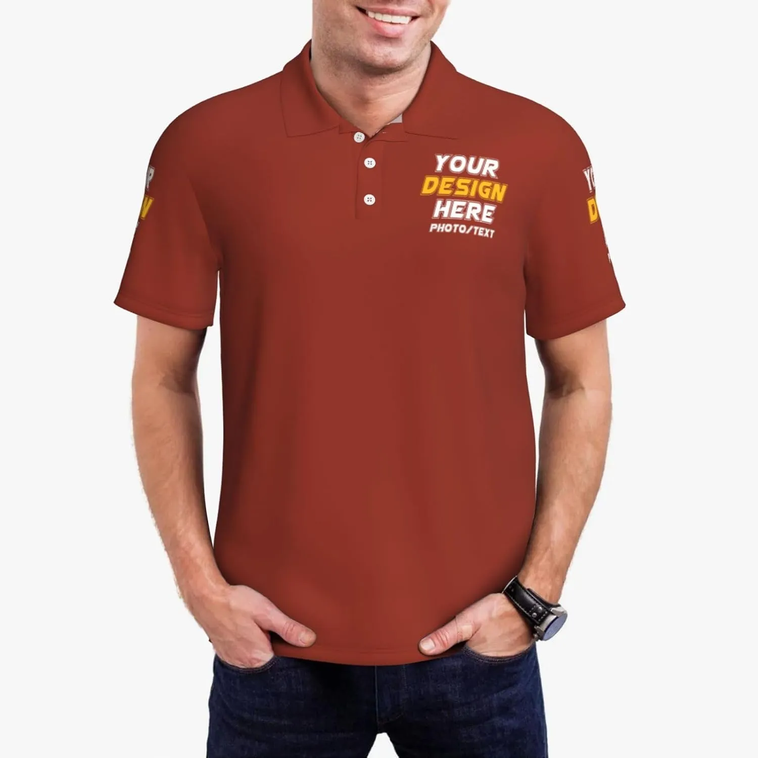 Custom Polo shirts Add Your Text Picture Name Logo Casual Custom Polo shirt Fashion Custom Polo shirts