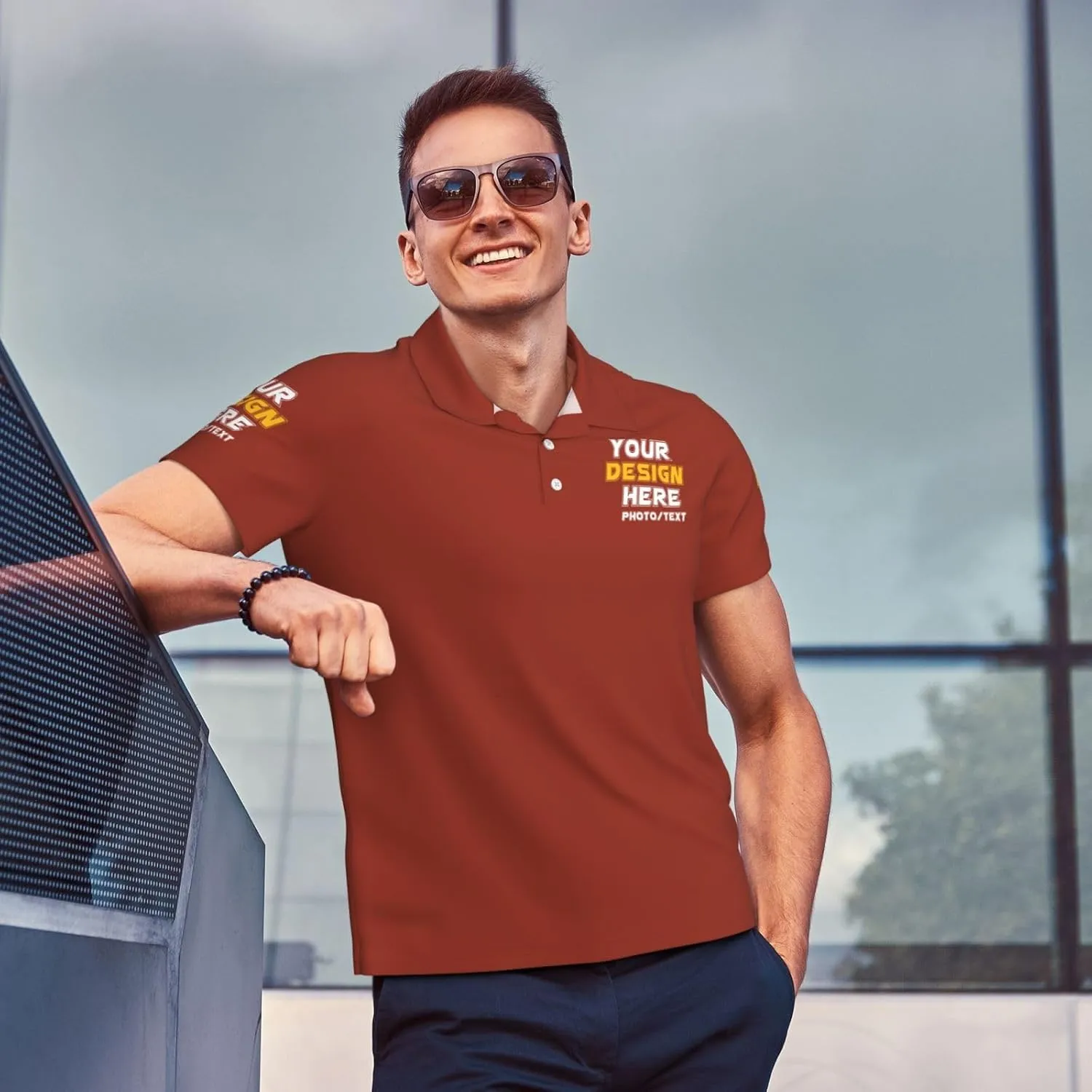 Custom Polo shirts Add Your Text Picture Name Logo Casual Custom Polo shirt Fashion Custom Polo shirts