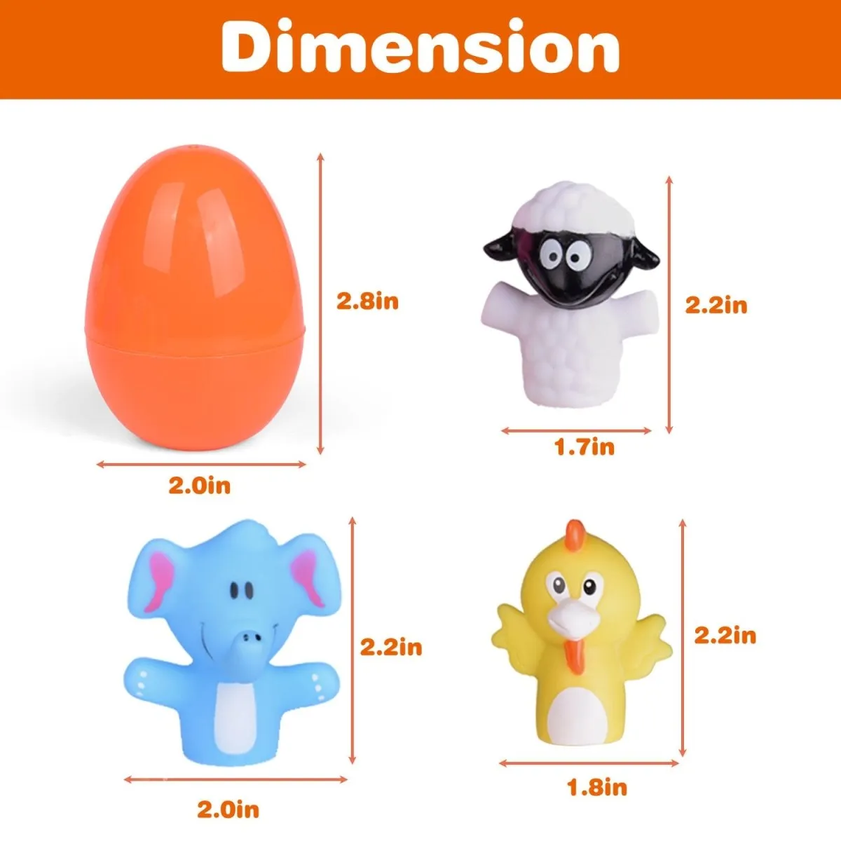 Easter Eggs with Animal Finger Puppets