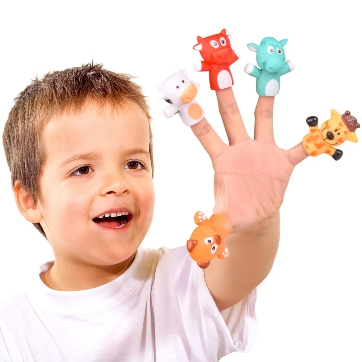 Easter Eggs with Animal Finger Puppets