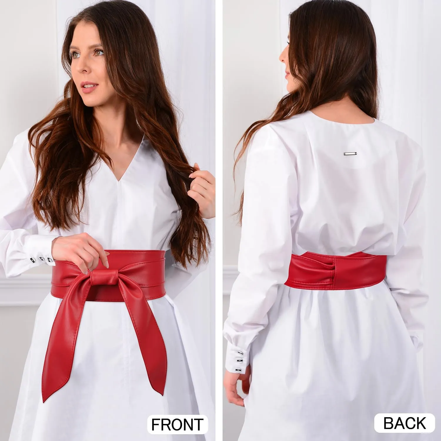 EIMMBD Womens Belts for Dress Obi Belts for Women Wide Waistband Knotted Belt for Dress