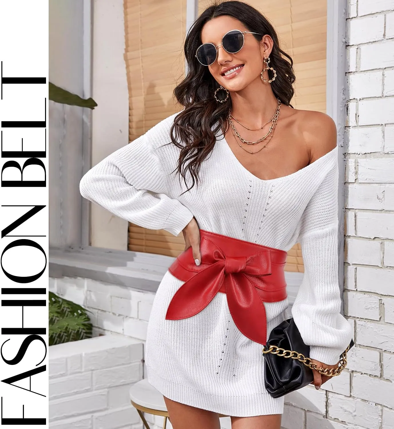 EIMMBD Womens Belts for Dress Obi Belts for Women Wide Waistband Knotted Belt for Dress