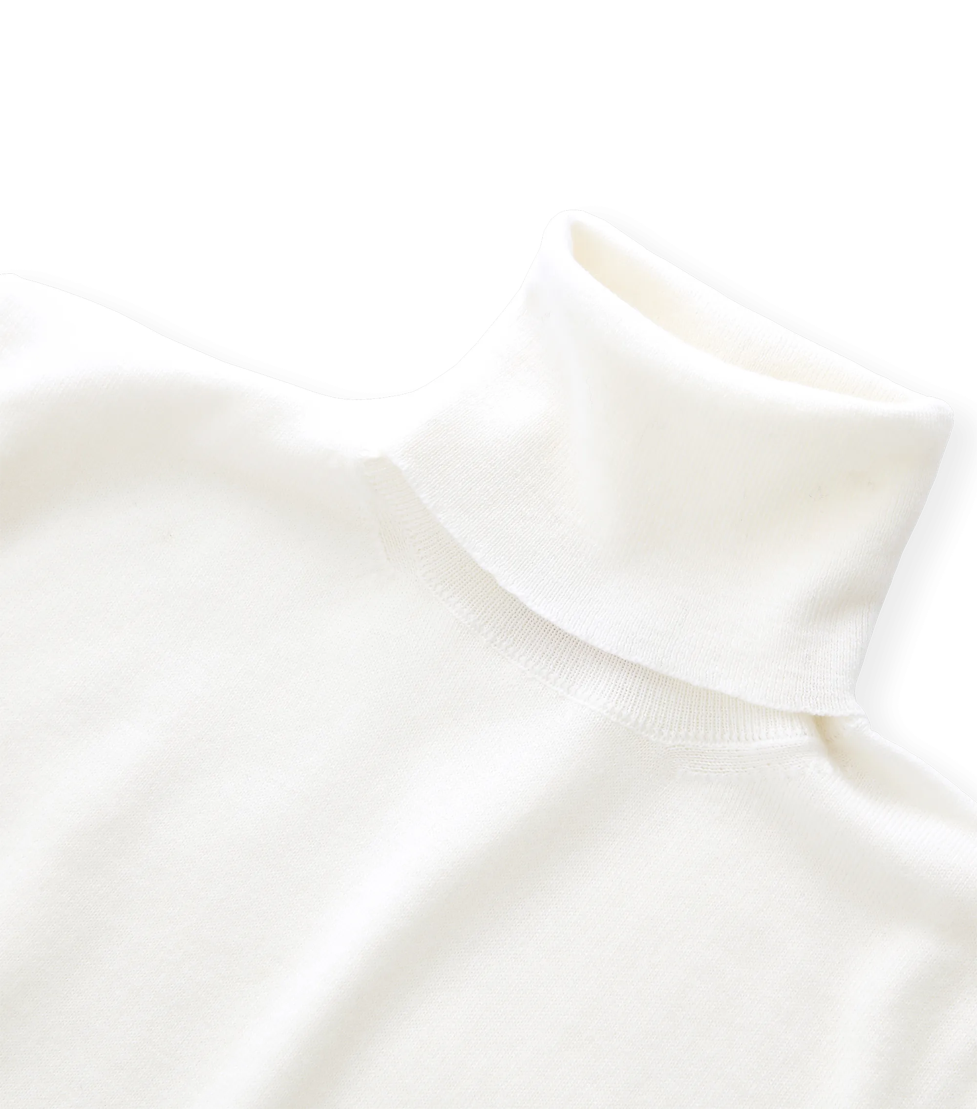 KALANI ROLL NECK PULLOVER</p>Ice White