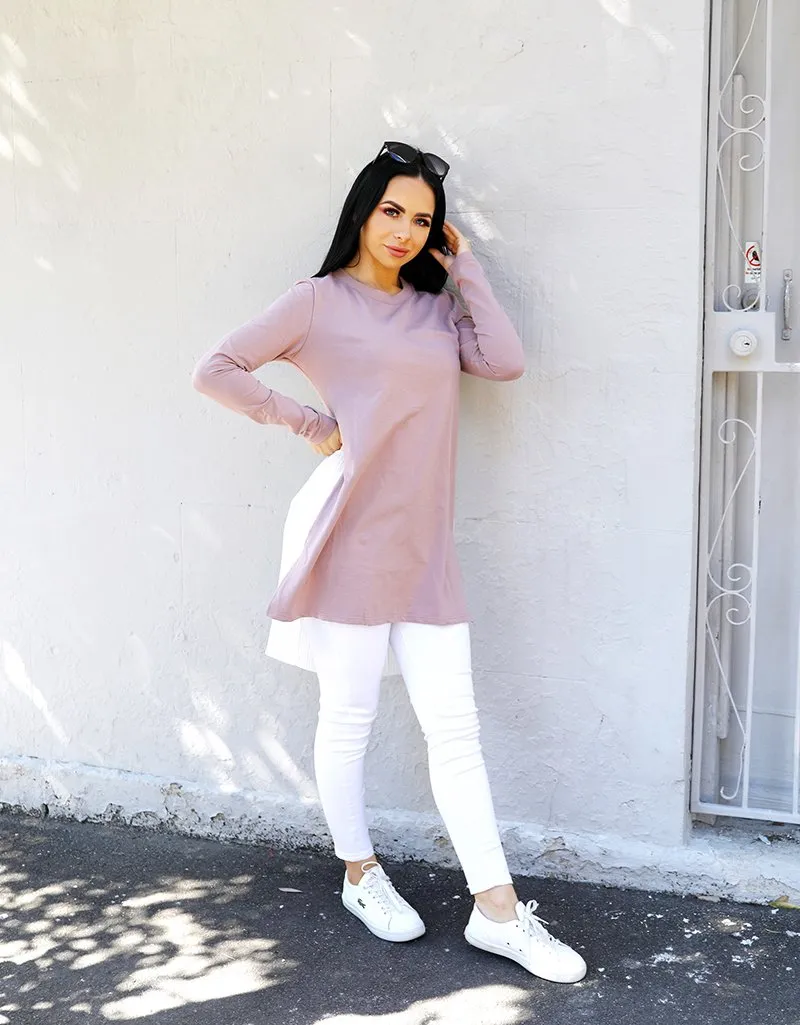 Pleated Chiffon Back Top