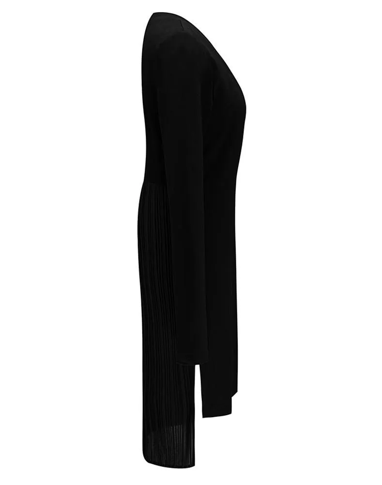 Pleated Chiffon Back Top