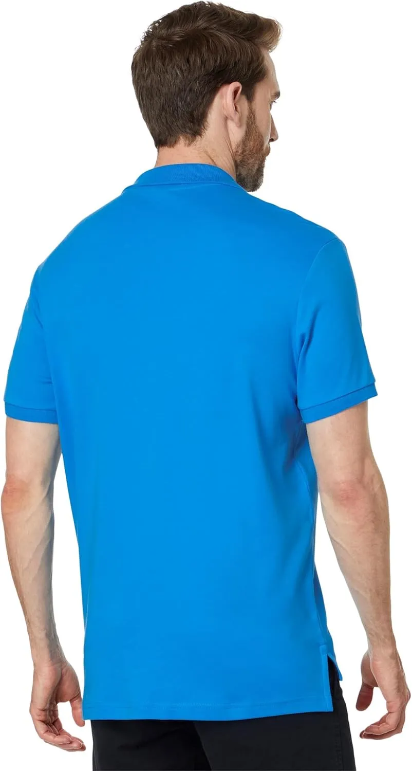 U.S. Polo Assn. Men's Solid Short Sleeve Interlock Polo Shirt, Golf Shirts for Men, Business Casual Polos