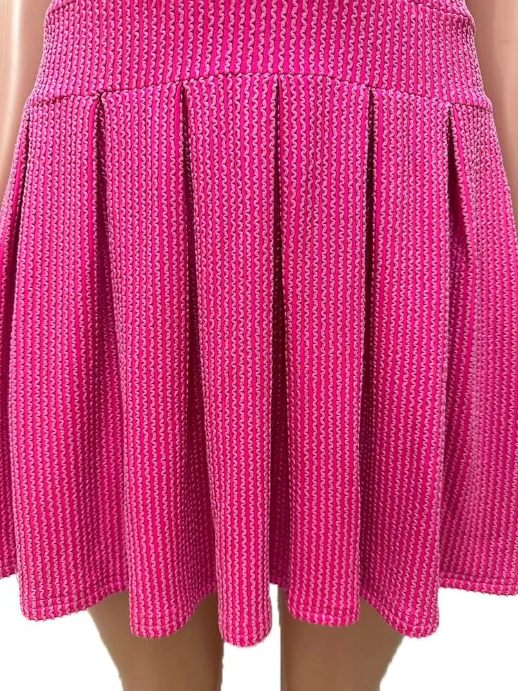 Women's Backless Flare Halter Short Dress Sleeveless A Line Mini Bodycon Dresses